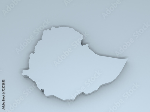 ethiopia 3D map