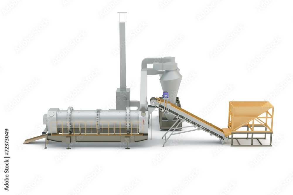 Equipment, the mechanism on white background Equipment, the mechanism on white background