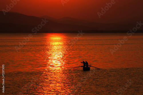 Sunset lake © todoryankov