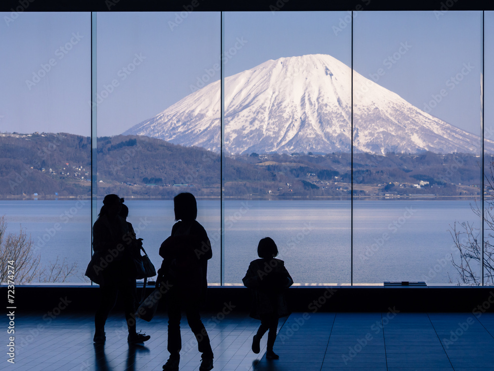 Obraz premium Look to Yotei mountain or Little Mt.Fuji of Hokkaido, Japan