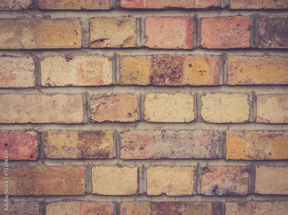 Obraz premium old brick wall texture with a retro filter effect