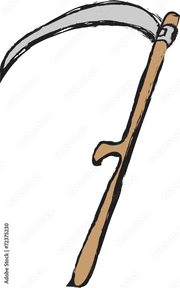 Obraz premium doodle scythe