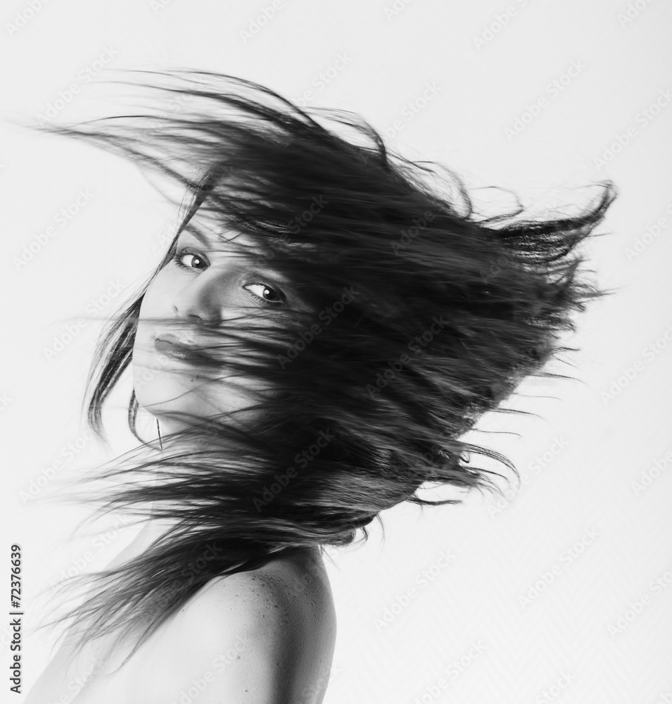 Fototapeta premium Woman's Long Hair Flying