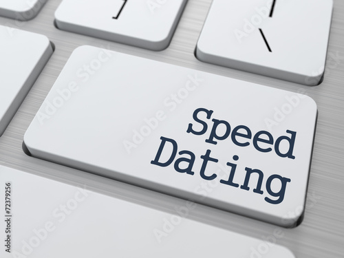 Speed Dating Button on Computer Keyboard. photo