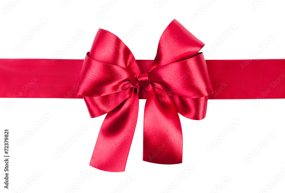 red bow photo made from silk red bow photo made from silk