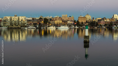 The Inner Harbor in Victoria at Dusk © Randy Runtsch