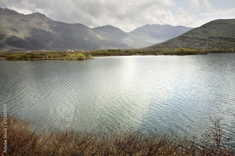 Hani i Hotit. Lake Shkoder. Albania