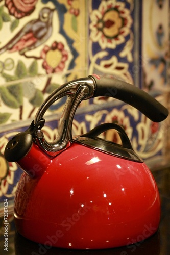 Red Tea Pot