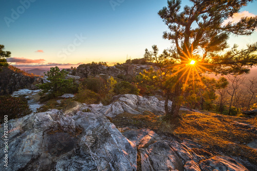 Amazing Linville Gorge Autumn Sunrise