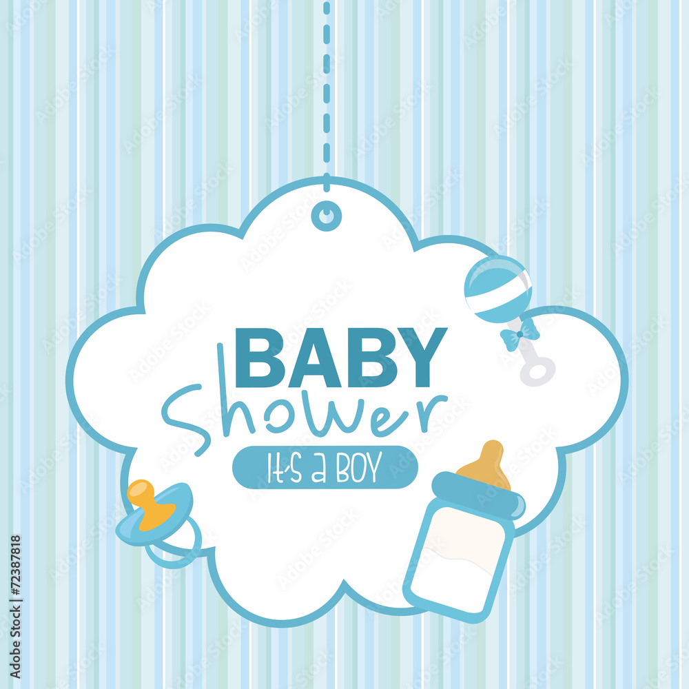 Naklejka premium baby shower design