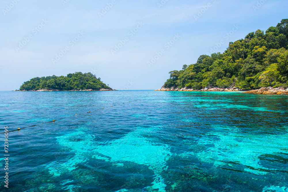 Blue sea and seascape veiw, Lipe island, Thailand