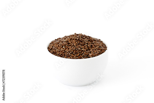 Flaxseeds in a cup