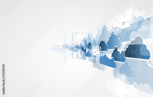 Integration technology with nature, sky. Best ideas for Business