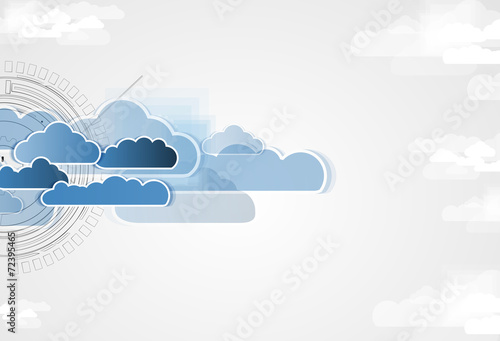 Integration technology with nature, sky. Best ideas for Business
