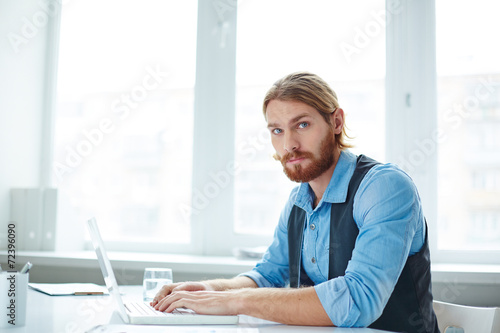 Pensive businessman