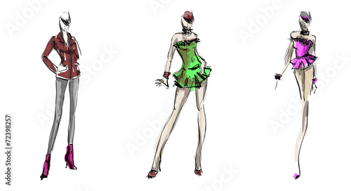 SKETCH. fashion girls