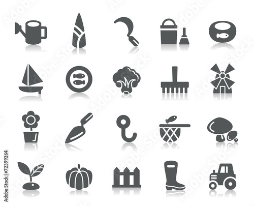 Agriculture and Fisheries Icons