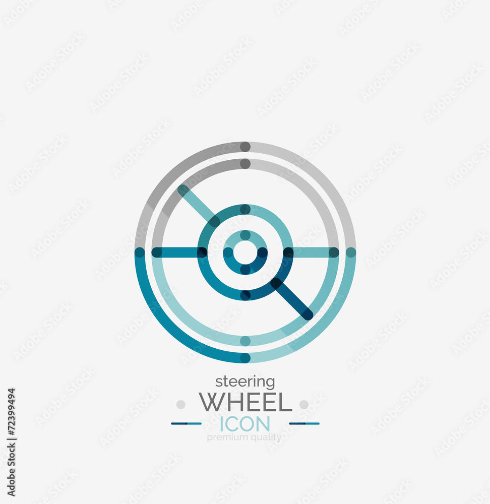 Car steering wheel icon Car steering wheel icon