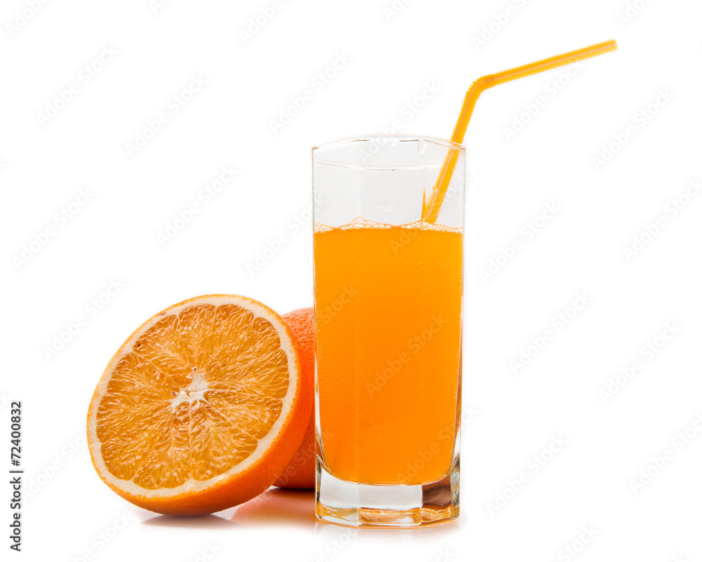 juice and fruit of orange juice and fruit of orange