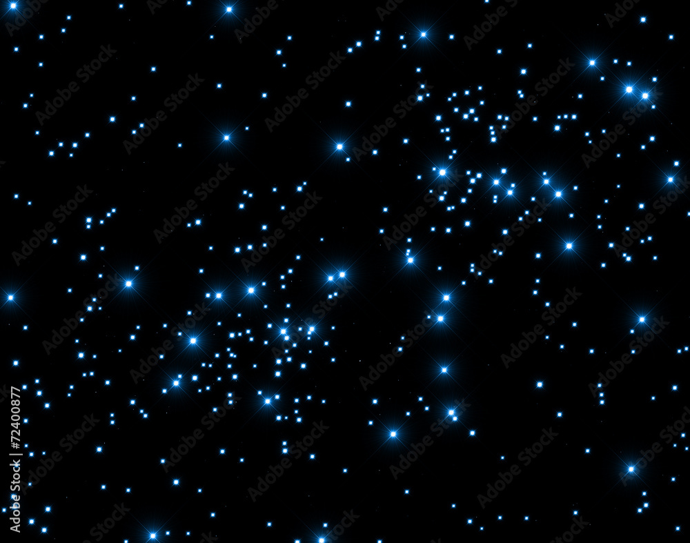 Starry night in the Milky Way. Starry night in the Milky Way.