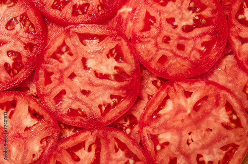 Tomatoes Slices Background © yuratosno
