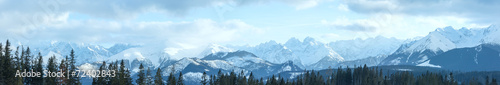 Winter mountain panorama (Slovakia, High Tatras). © wildman