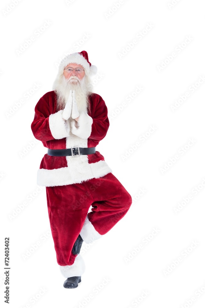 © WavebreakmediaMicro - Father Christmas doing some yoga © WavebreakmediaMicro - Father Christmas doing some yoga