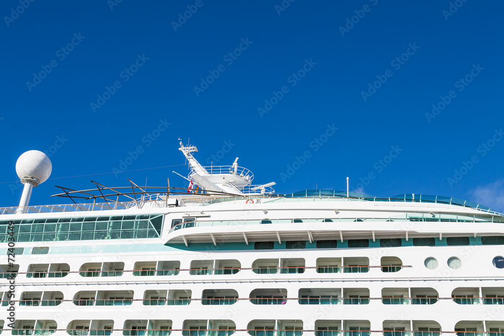 Verandas on Upper Decks of Cruise Ship Verandas on Upper Decks of Cruise Ship