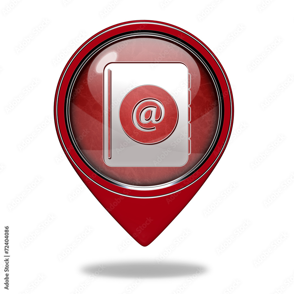 Email pointer icon on white background Email pointer icon on white background