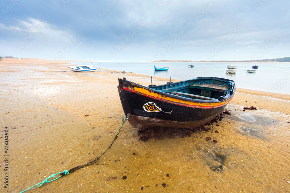 Boats at beach