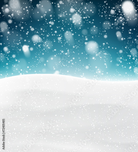 Christmas snowy background.