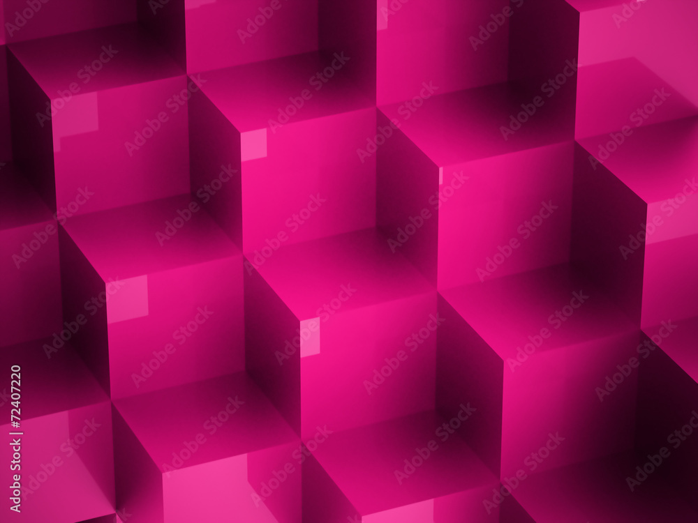 Pink cubes concept Pink cubes concept