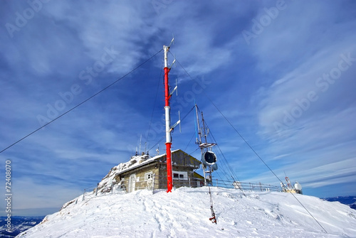 Weather station on mountain top © savcoco