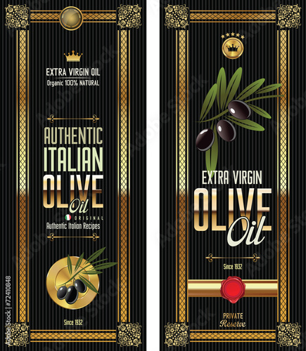 Black olive gold and black banner collection