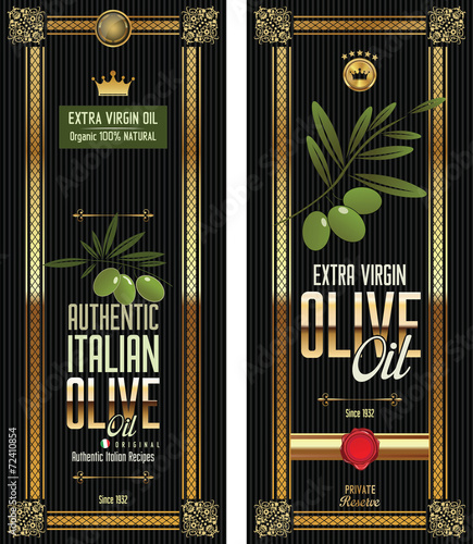 Green Olive gold and black banner collection
