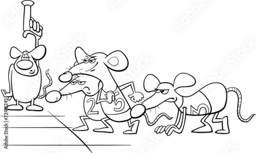 rat race cartoon coloring book