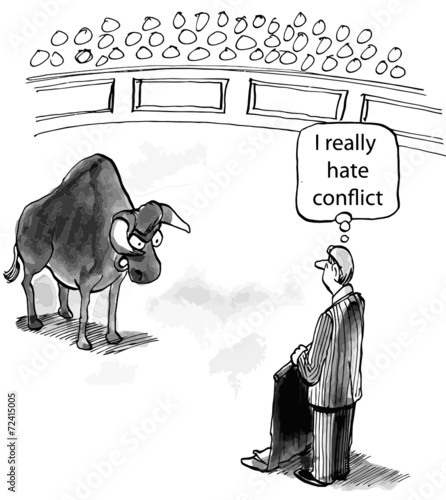 "I really hate conflict."