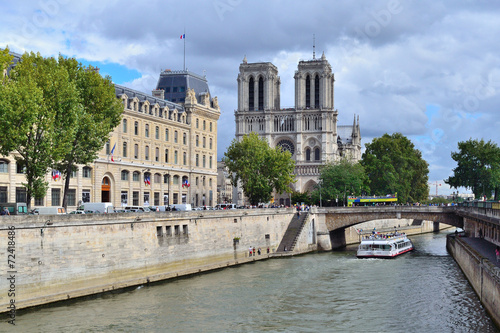 Paris. Quay of the river Seine