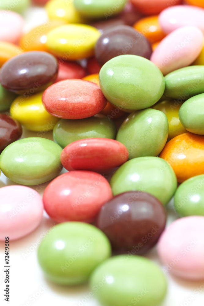 Close - up Colorful sweet chocolate Candy Close - up Colorful sweet chocolate Candy