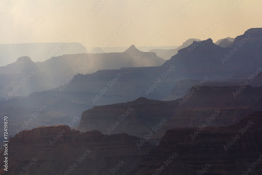 Silhouettes of Grand Canyon