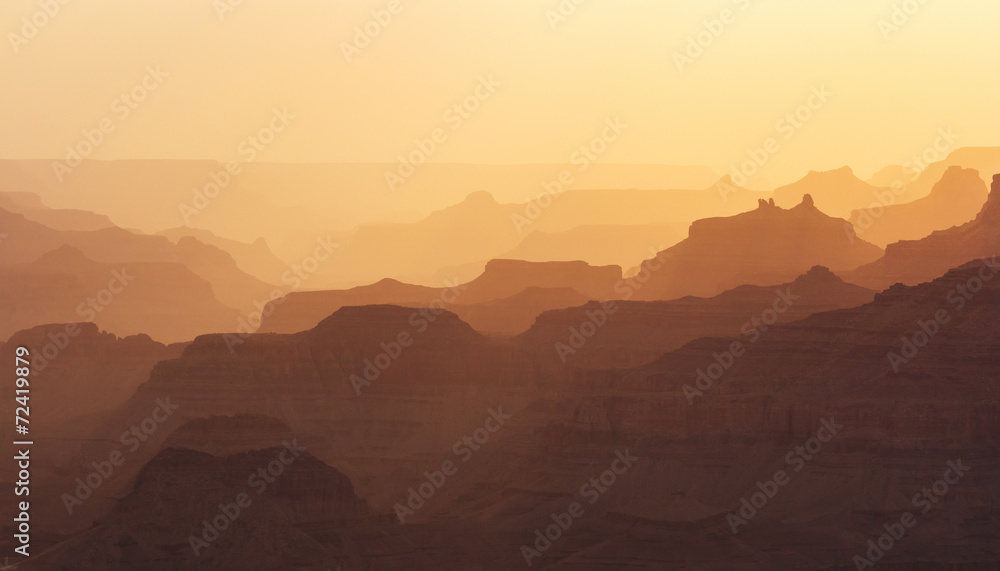Naklejka premium Grand Canyon shapes