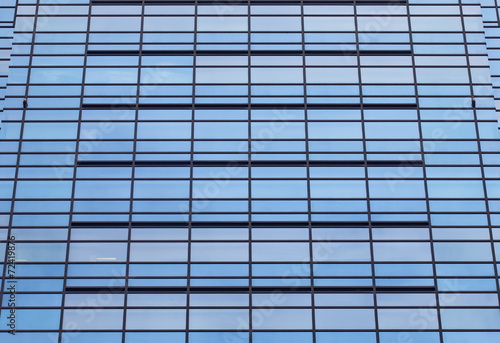 Wallpaper Mural Abstract texture of blue glass modern office building background Torontodigital.ca