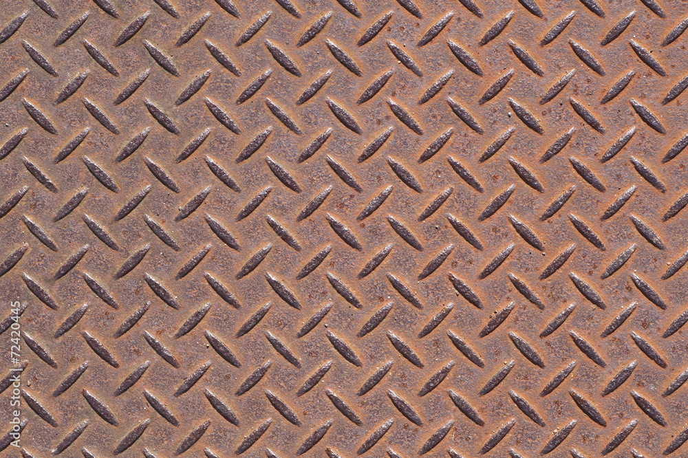 Rusty diamond metal plate texture and background Rusty diamond metal plate texture and background