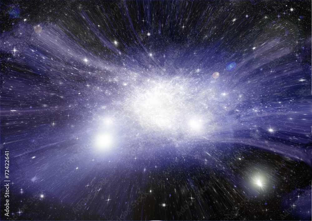 galaxy in a free space galaxy in a free space