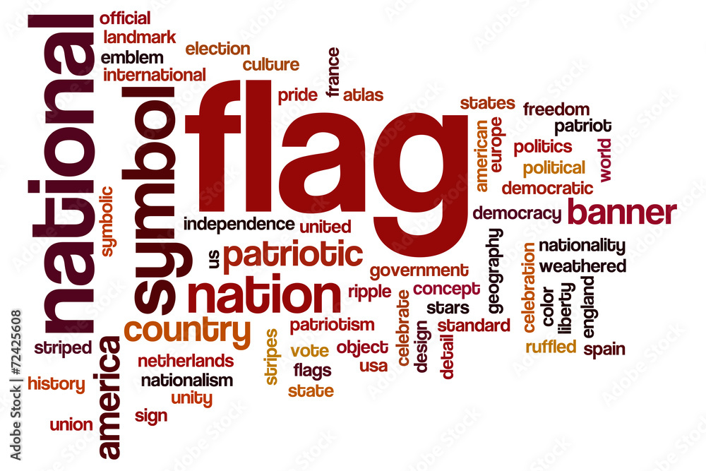 Flag word cloud
