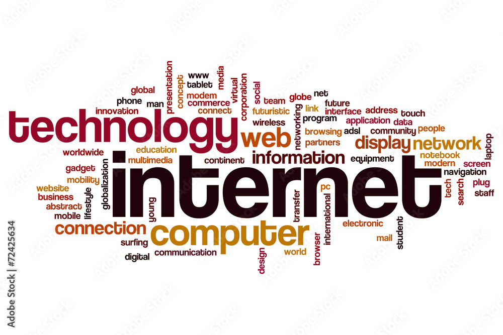 Internet word cloud