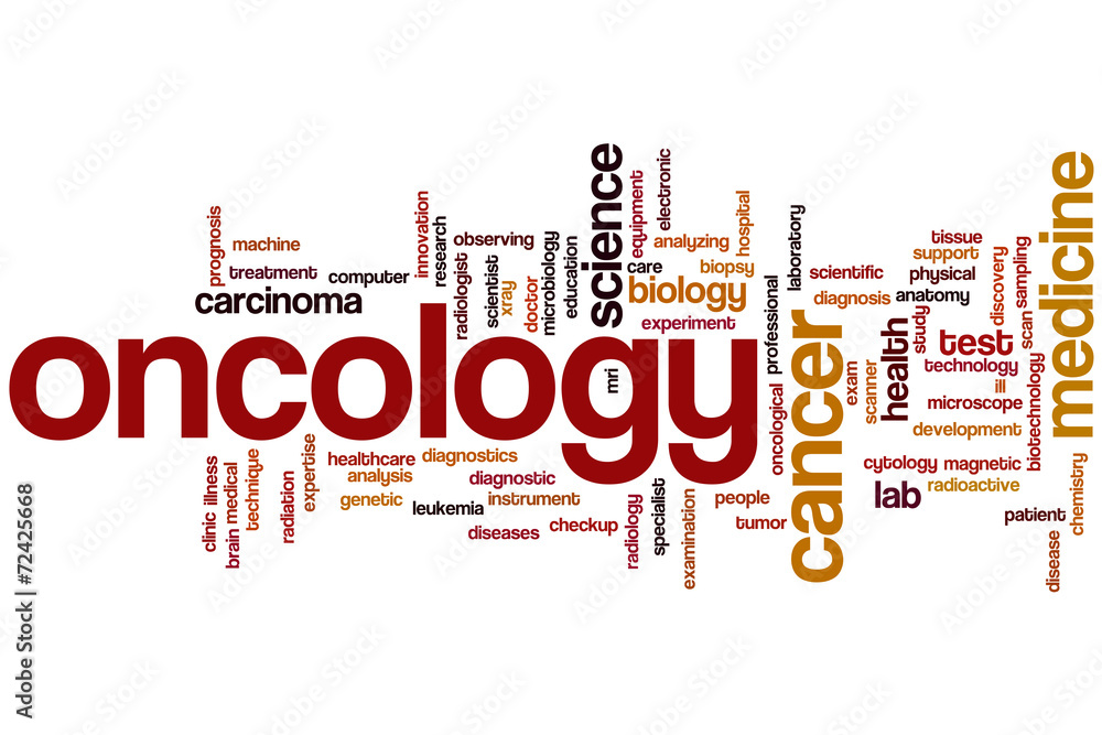 Oncology word cloud