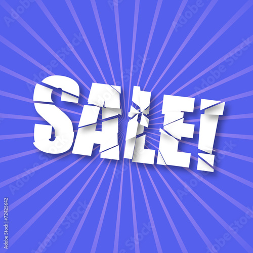 Breaking text SALE!
