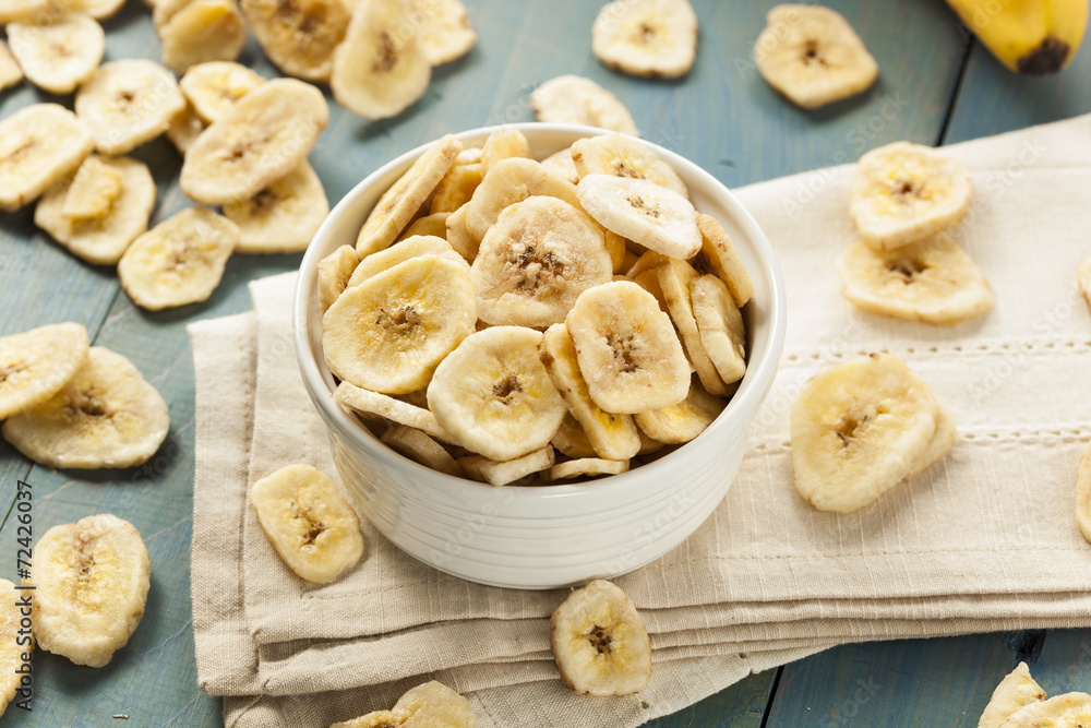 Homemade Dehydrated Banana Chips