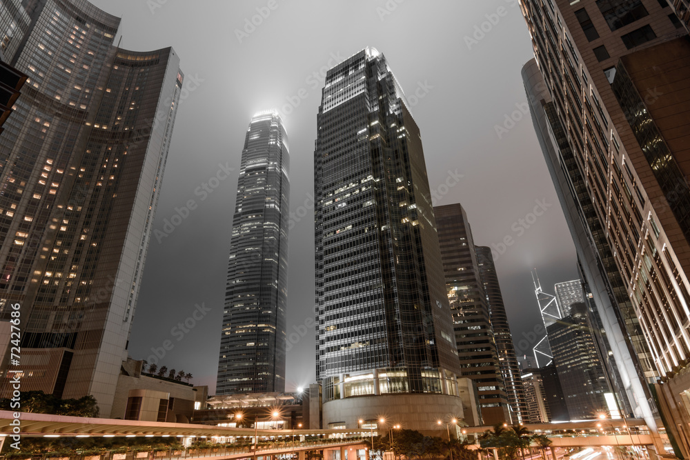 Fototapeta premium Hong Kong skyscrapers